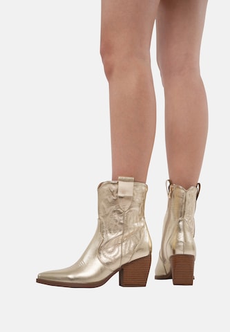 Salinyang Comwboystøvler i guld