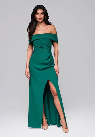 Ombre Dress in Green: front