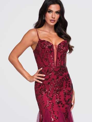 Robe de soirée Ombre en rouge