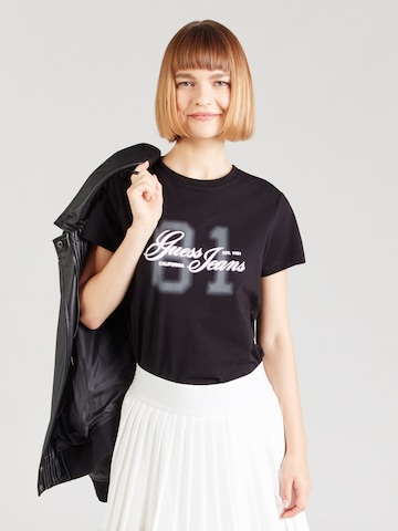 Maglietta di GUESS JEANS in nero: frontale