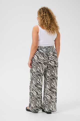 Loosefit Pantalon 'Caisy Ami' KAFFE CURVE en noir