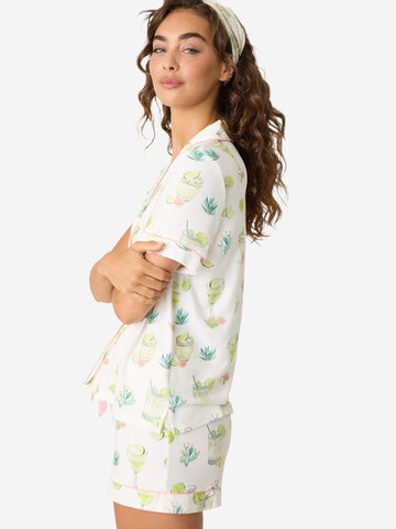 PJ Salvage Pyjama 'Limes & Sunshine' in Wit