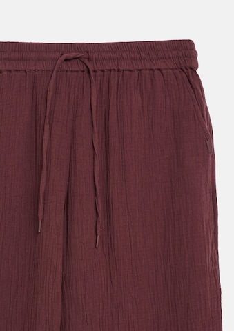 QS Wide Leg Hose in Rot
