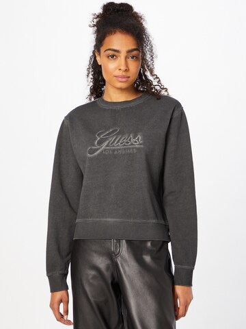 GUESS Sweatshirt 'VALERYA' in Black: front