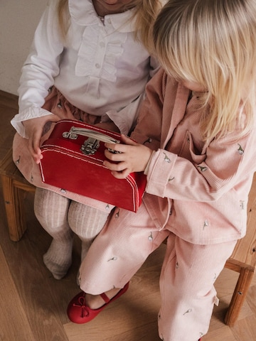 Veste mi-saison 'Elliot Cordroy White flowers rose embroidery' LouieLouie en rose
