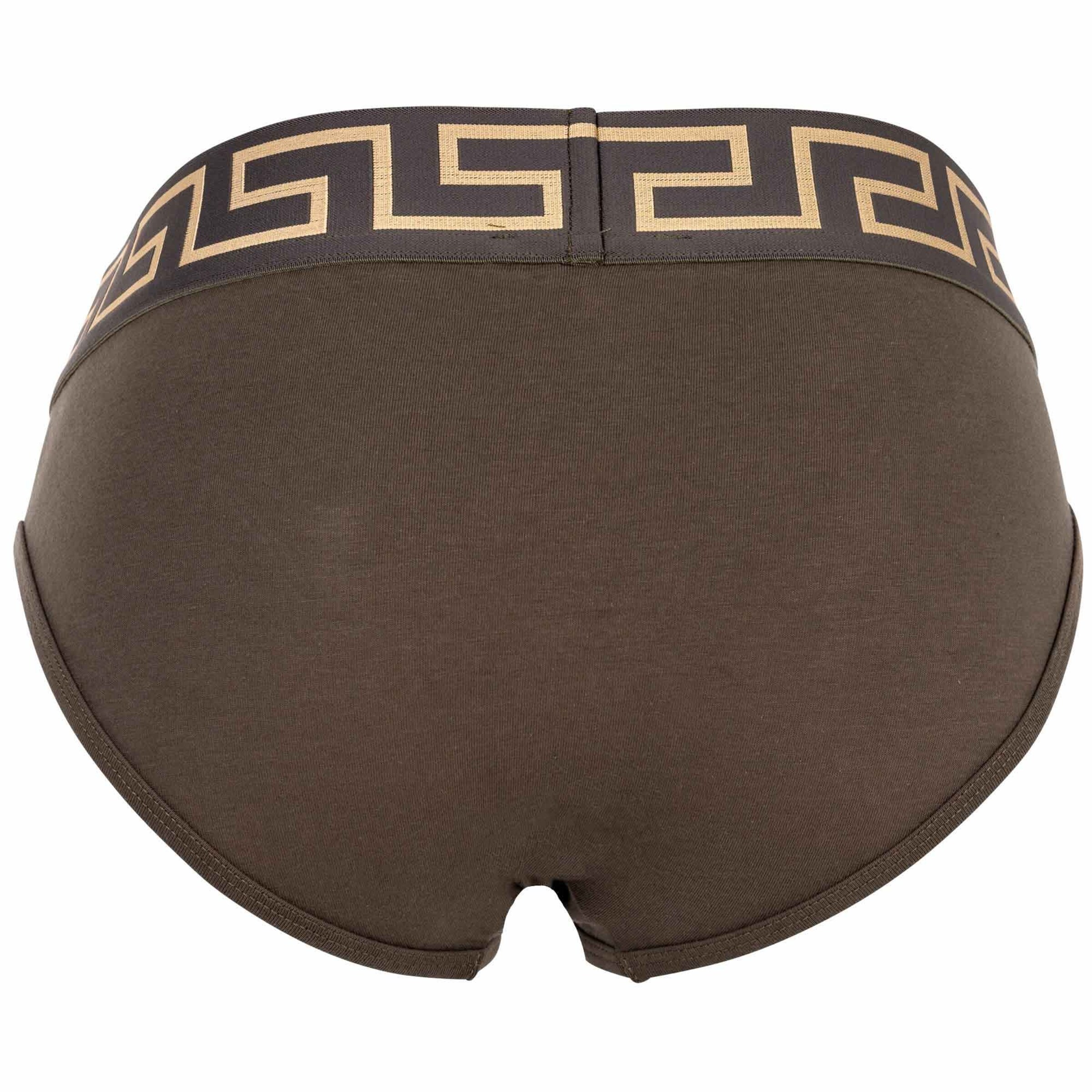 VERSACE Slipy – hnědá