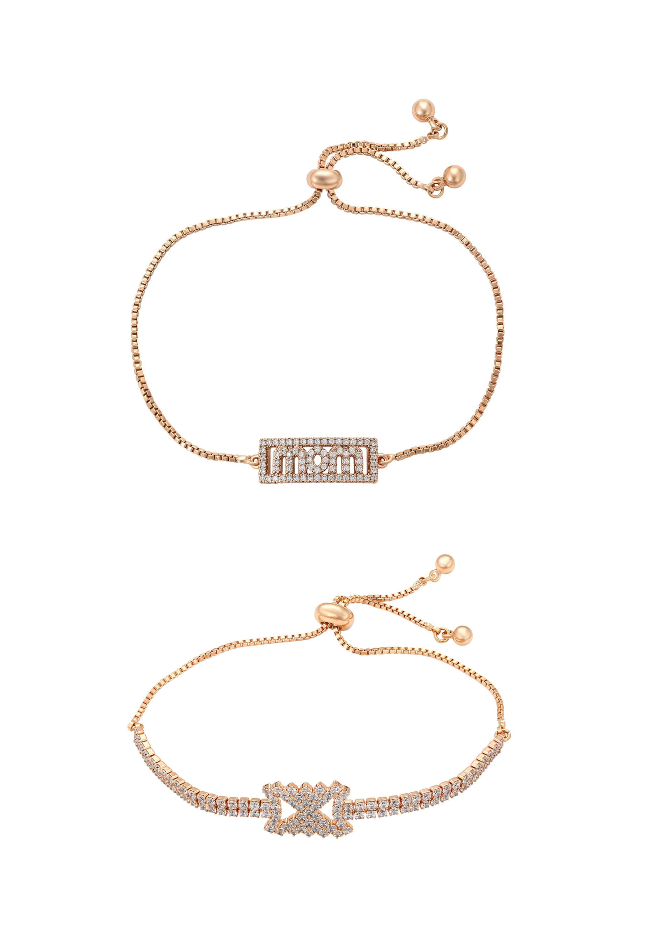 faina Pulseira em ouro / transparente, Vista do artigo