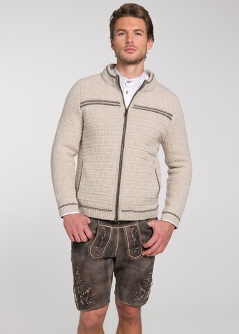 SPIETH & WENSKY Knitted Janker 'Tomek' in Beige: front