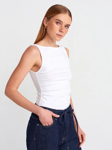 Dilvin Blouse 'Blusen' in White: front