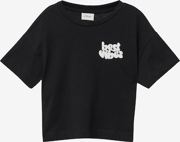 T-Shirt s.Oliver en noir : devant