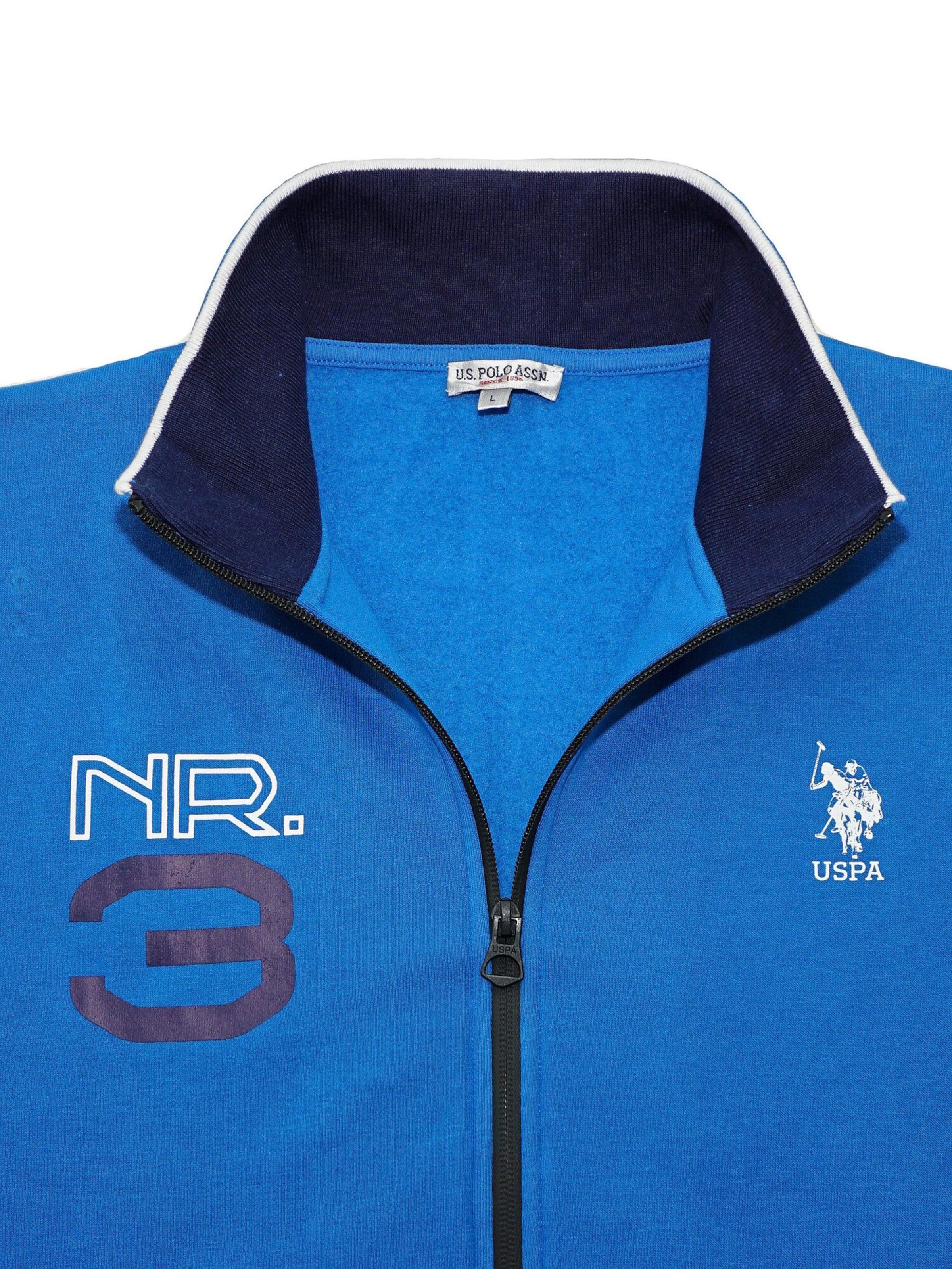 U.S. POLO ASSN. Sweatvest in Blauw