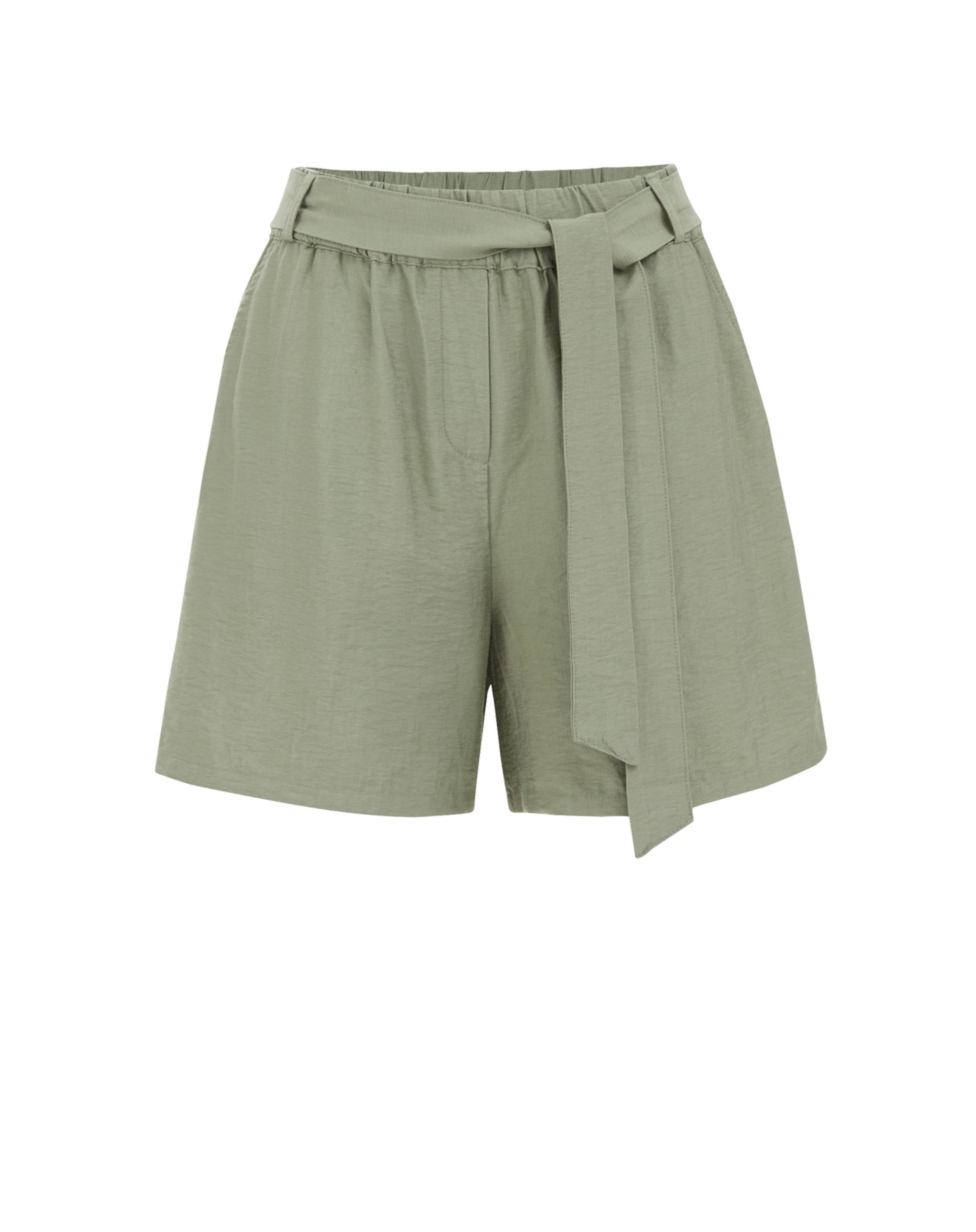 Loosefit Pantaloni di WE Fashion in verde: frontale