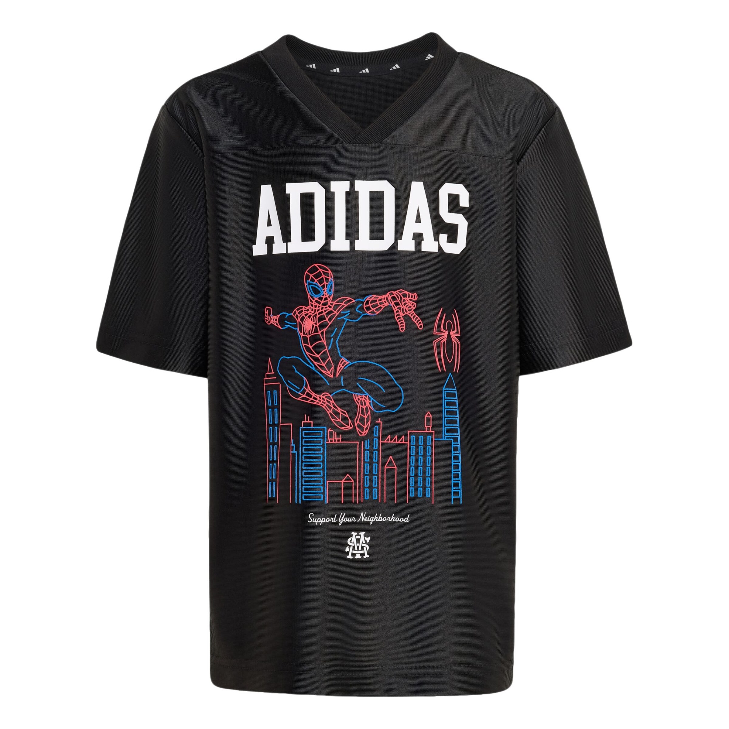 ADIDAS SPORTSWEAR Functioneel shirt 'Marvel Spider Man' in Zwart: voorkant