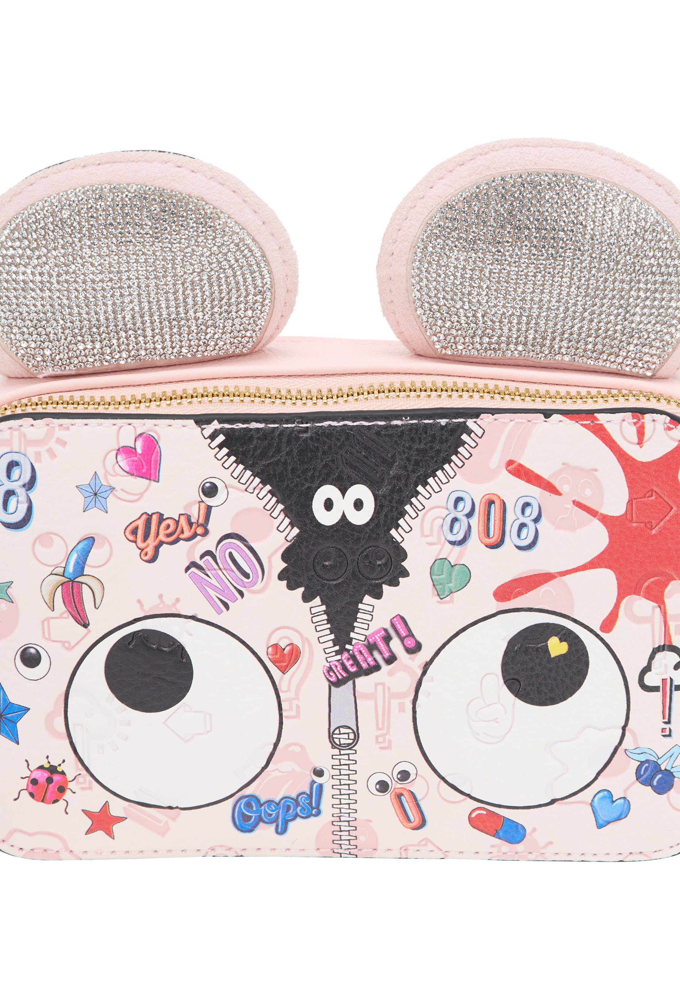 MYMO Schoudertas 'Pop Eyetheme' in Roze