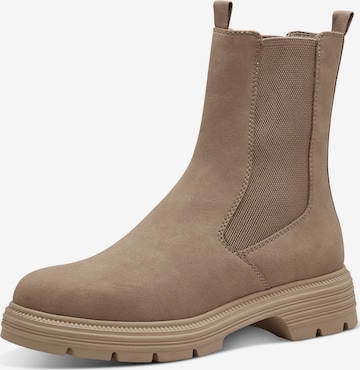 TAMARIS - Botas Chelsea en beige: frente