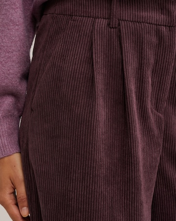 WE Fashion Wide leg Bandplooibroek in Lila