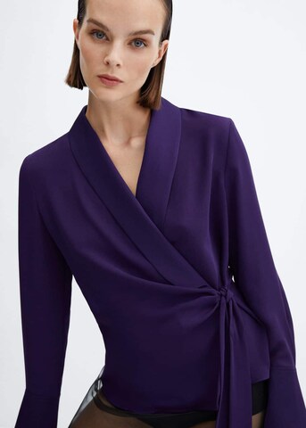 MANGO Blouse 'Rider' in Purple