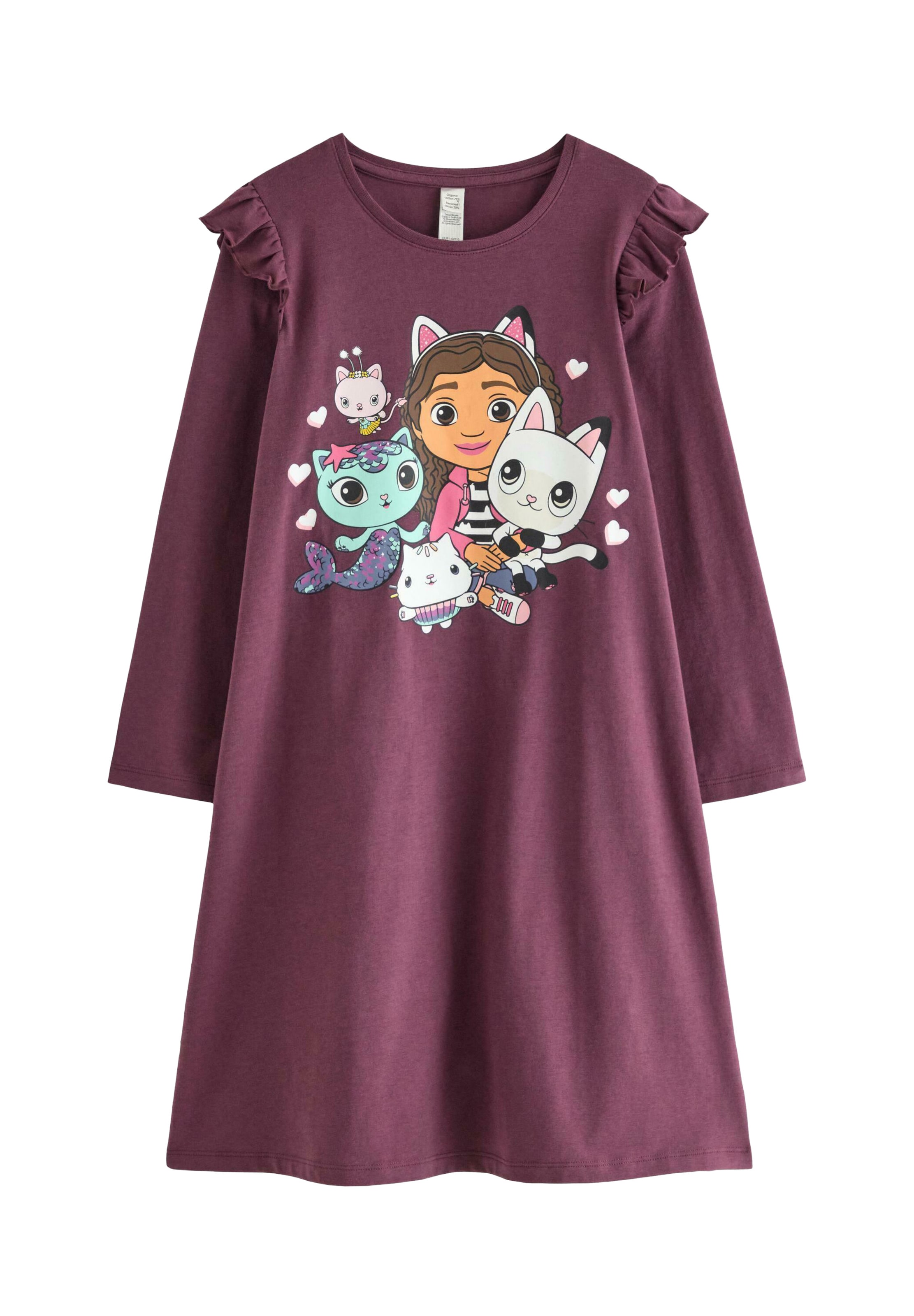 Lindex Nachtkleid 'Gabby' in Lila: Vorderseite