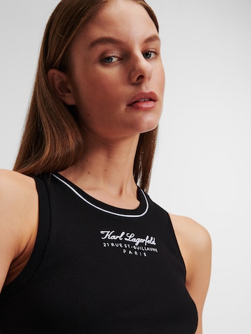 Karl Lagerfeld Top 'Hotel' in Zwart