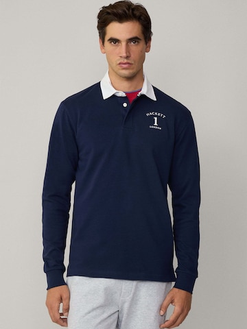 Hackett London Poloshirt 'Heritage Ess Rugby' in Blau: Vorderseite
