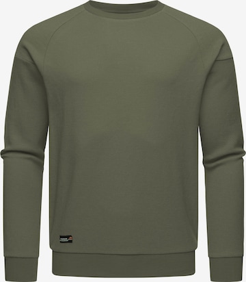 Ragwear Sweatshirt 'Doren' in Green: front