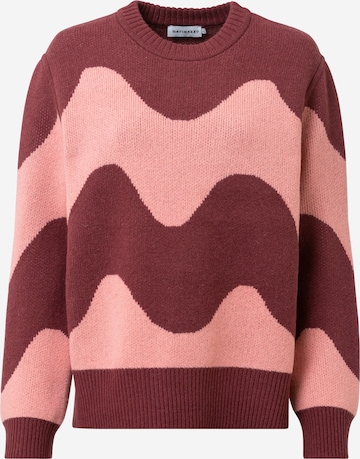 Marimekko - Pullover 'Ulfa Lokki' em rosa: frente