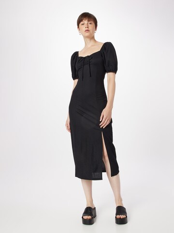 Robe d’été Gina Tricot en noir : devant