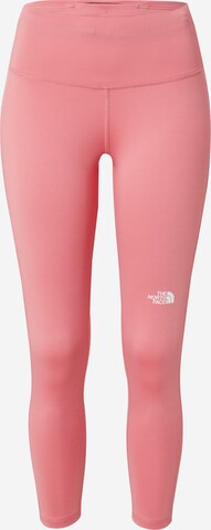 Skinny Pantalon de sport THE NORTH FACE en rose : devant