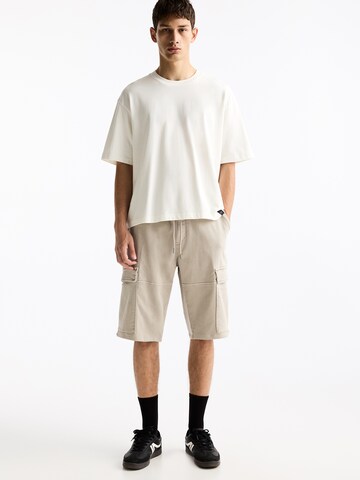 Pull&Bear Szabványos Cargo nadrágok - szürke