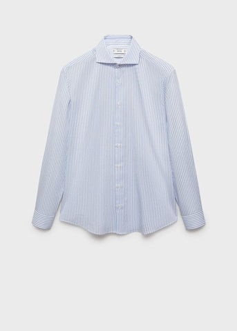 MANGO MAN Slim fit Button Up Shirt 'Pals' in Blue: front