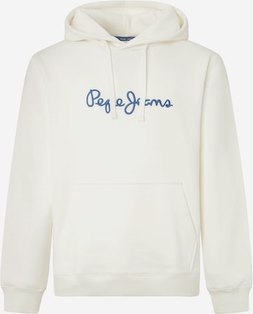 Sweat-shirt 'New Joe' Pepe Jeans en blanc : devant