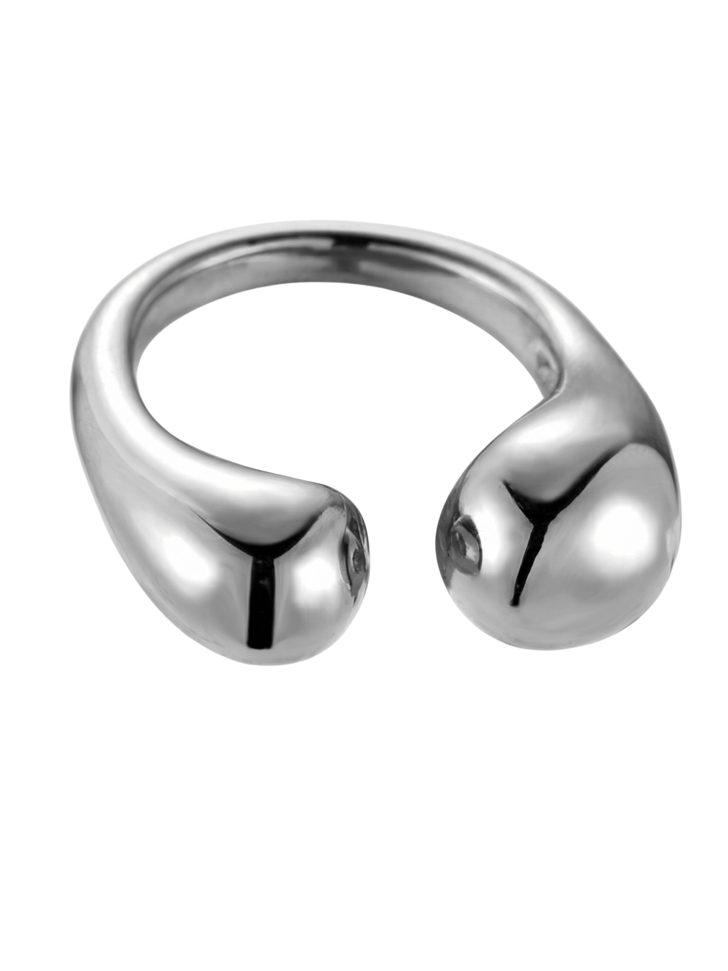 lePelou Ring 'ALUNA'‌‌‌‌‌‌‌ in Silber: Vorderseite