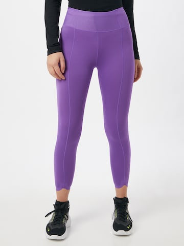 Skinny Pantaloni sportivi 'One Luxe' di NIKE in lilla: frontale