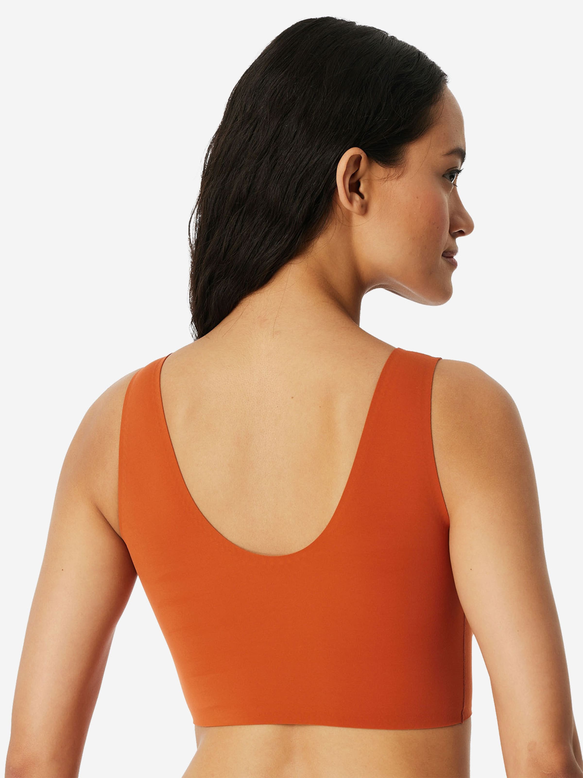 SCHIESSER - Bustier Sujetador ' Invisible Soft Padded ' en naranja