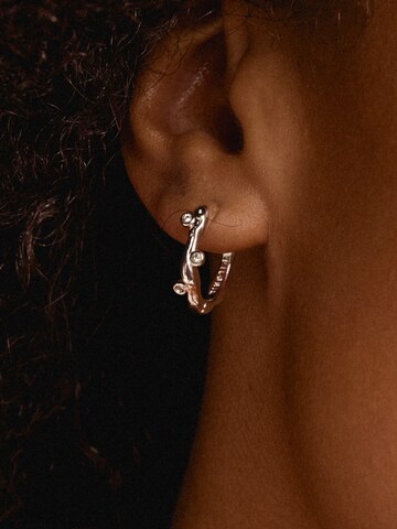 Boucles d'oreilles 'Hermione' Pilgrim en argent : devant