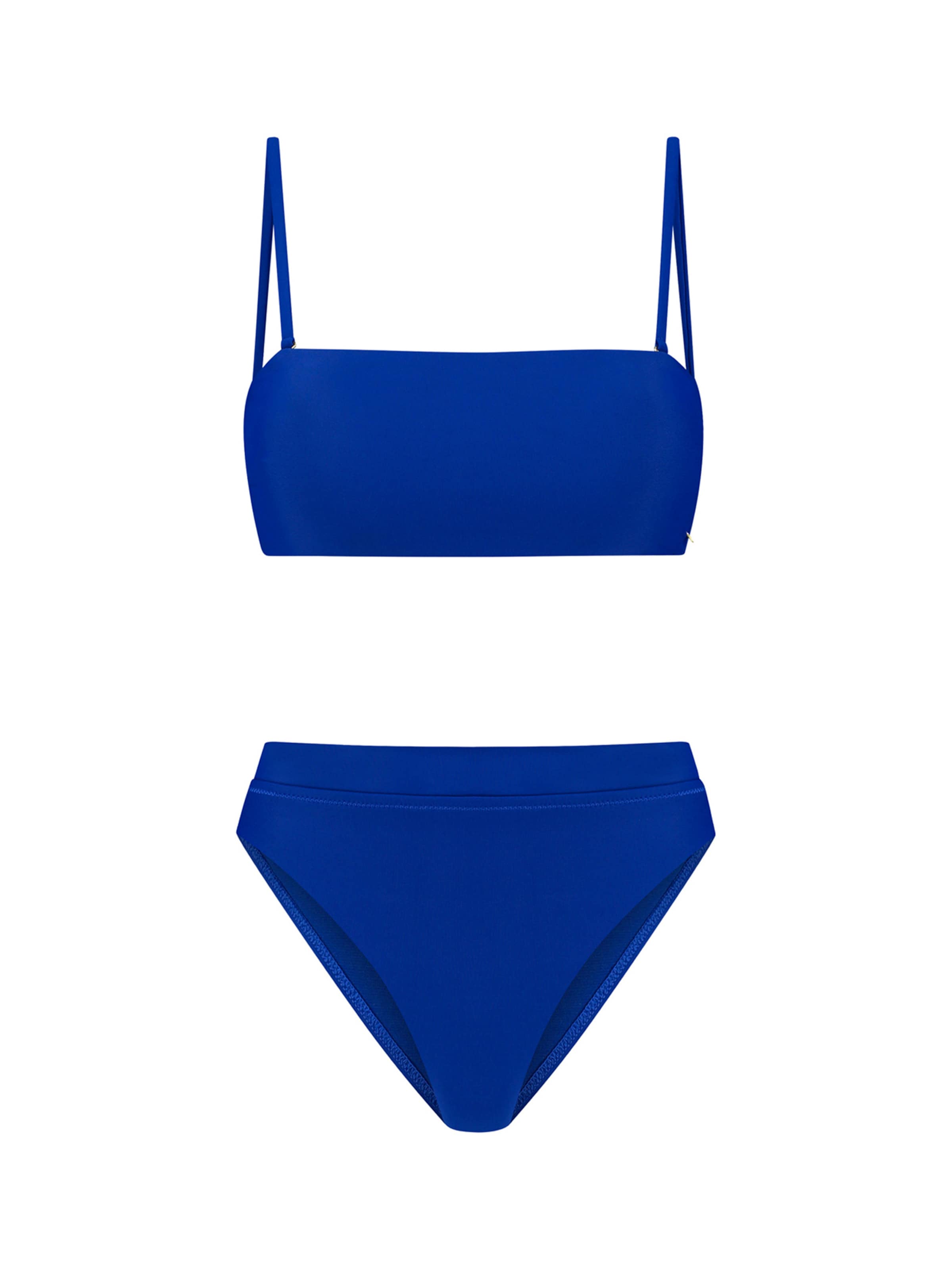 Shiwi Bandeau Bikiny 'Lola' – modrá: přední strana