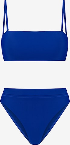 Shiwi Bandeau Bikini 'Lola' in Blue: front