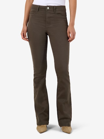 Noisy may Flared Jeans 'NMSallie' in Bruin: voorkant