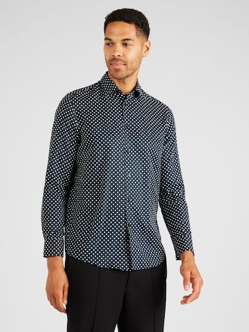 DRYKORN Regular fit Button Up Shirt 'RAMIS 10' in Black: front