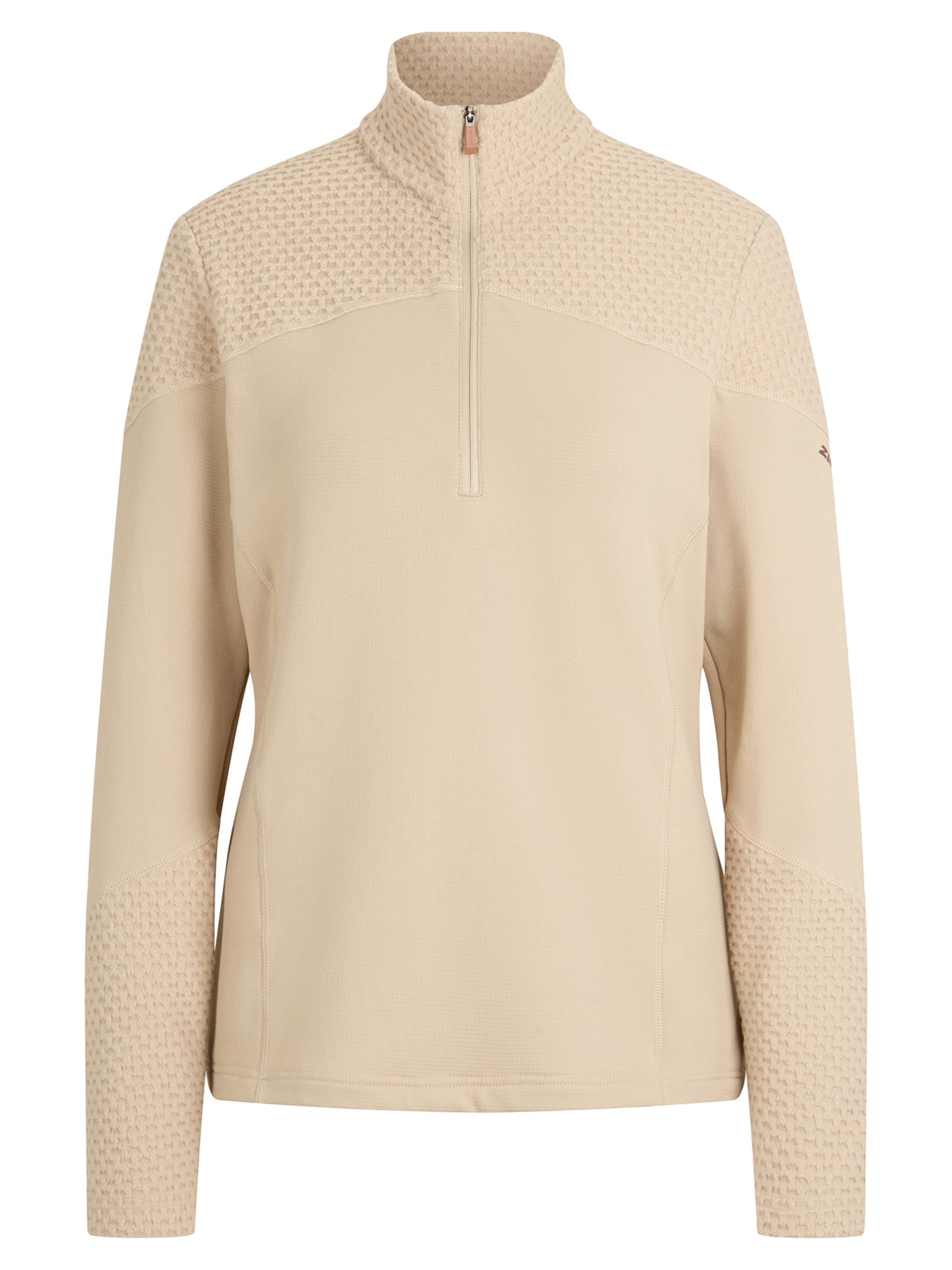 ZIENER Athletic Sweatshirt 'JADORA-Z' in Beige: front