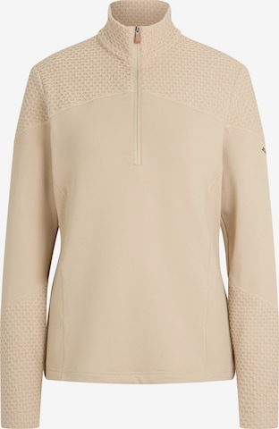 ZIENER Athletic Sweatshirt 'JADORA-Z' in Beige: front