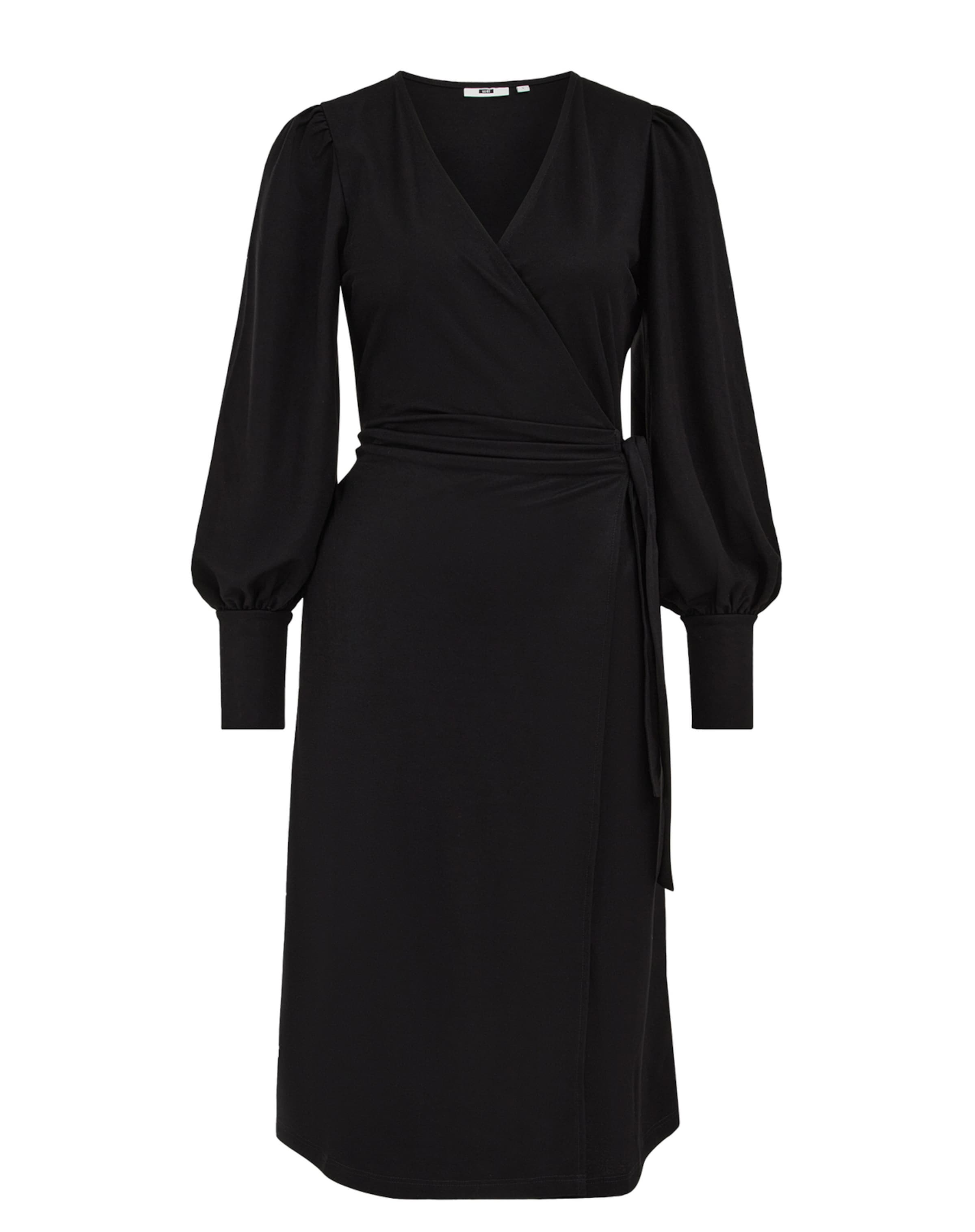 WE Fashion Obleka | črna barva: sprednja stran