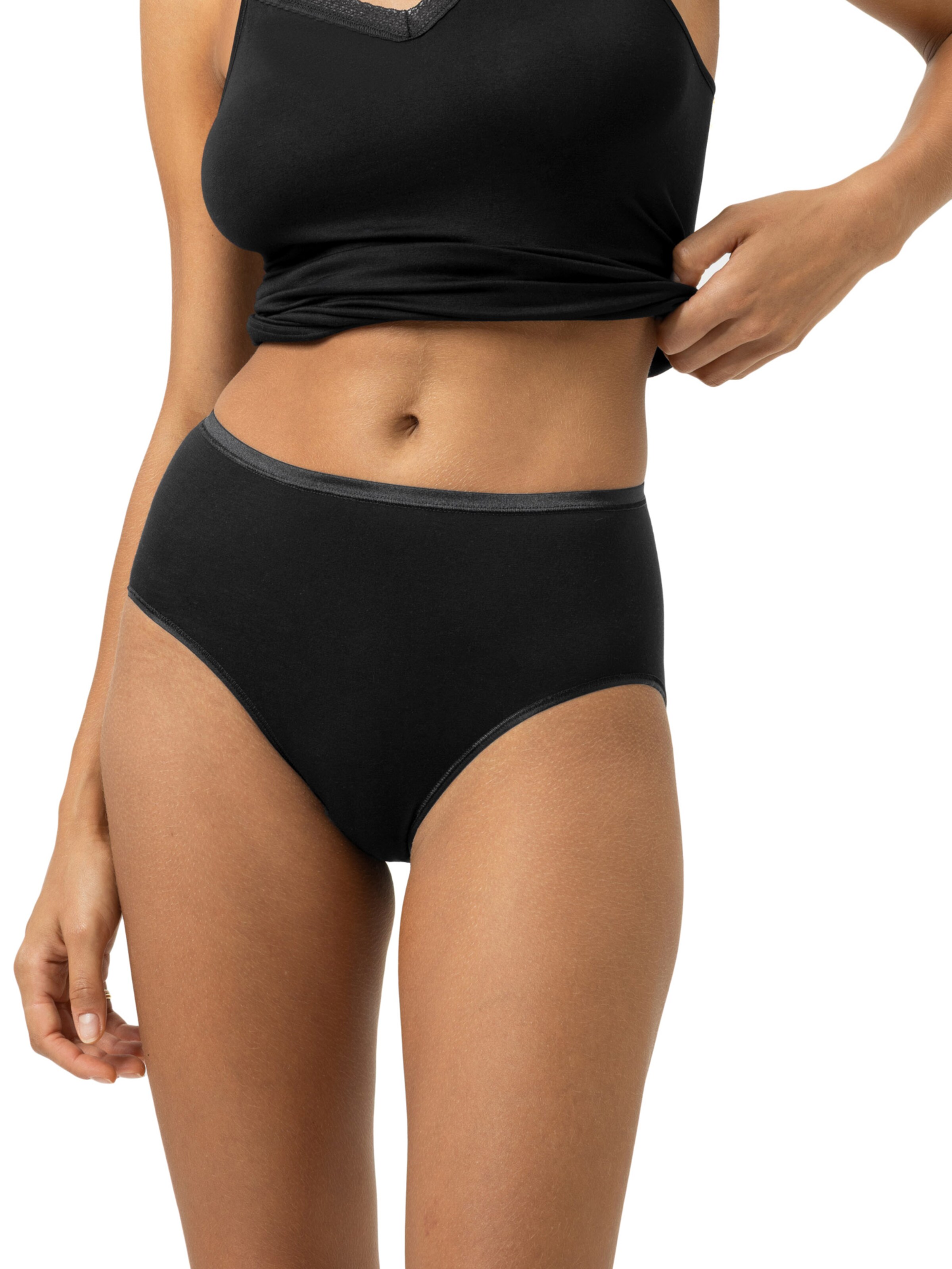 Slip Mey en noir : devant