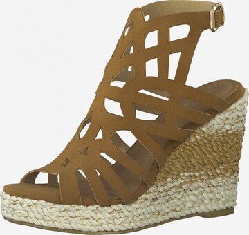 TAMARIS Strap Sandals in Brown: front