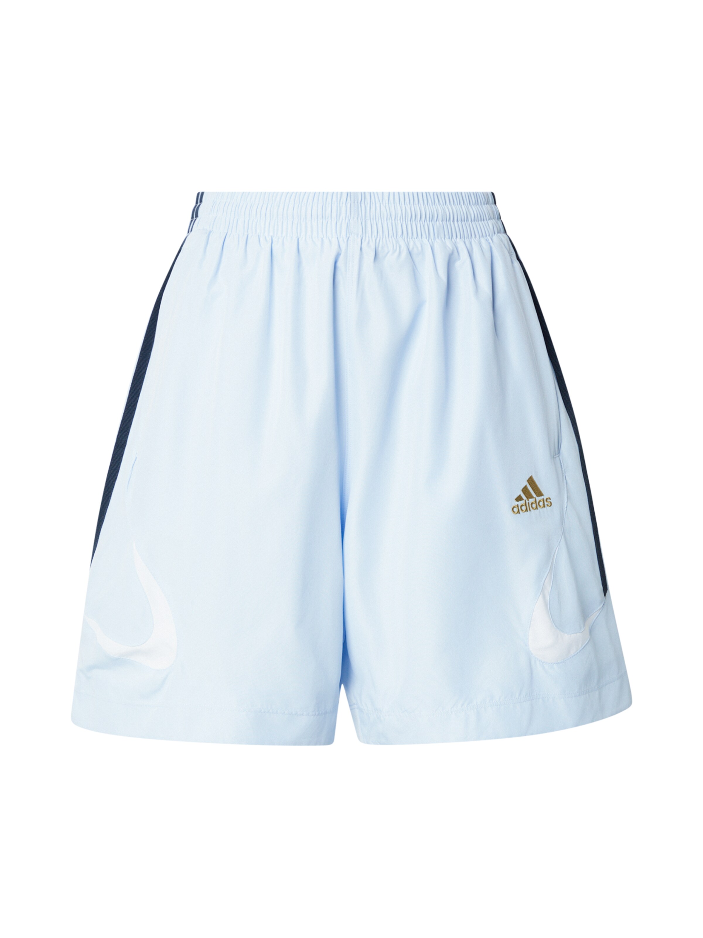 ADIDAS ORIGINALS Hlače 'TEAMGEIST' | nočno modra / pastelno modra / bela barva, Prikaz izdelka