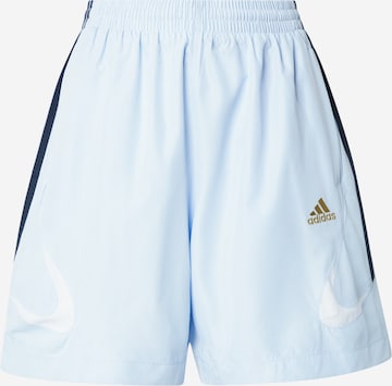 ADIDAS ORIGINALSLoosefit Hlače 'TEAMGEIST' - plava boja: prednji dio