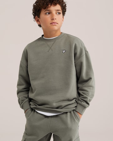 WE Fashion Sweatshirt i grøn: forside