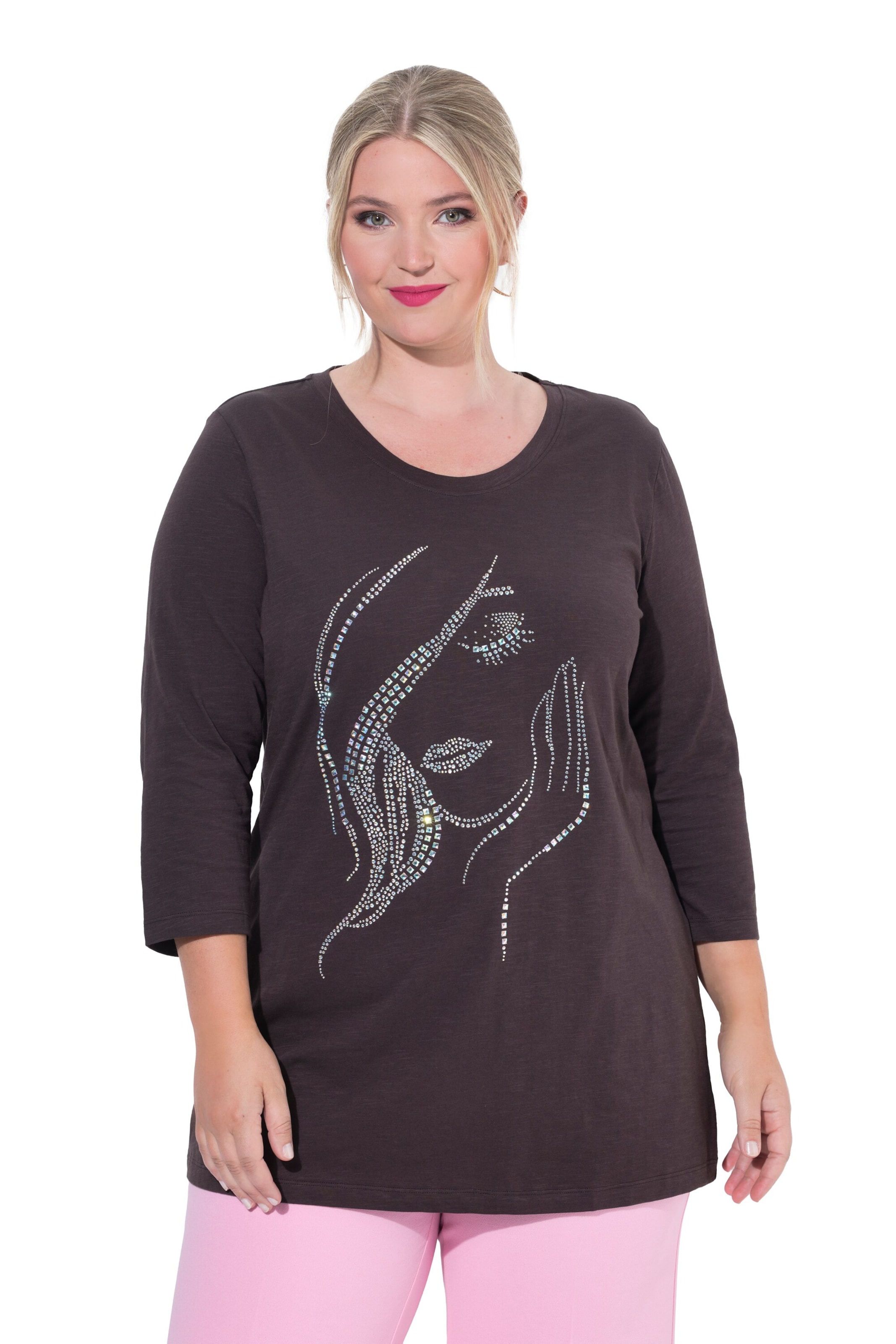 MIAMODA Shirt in Brown: front