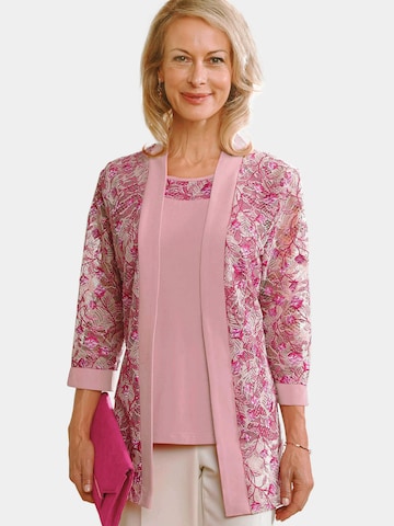 Goldner Knit Cardigan in Pink: front