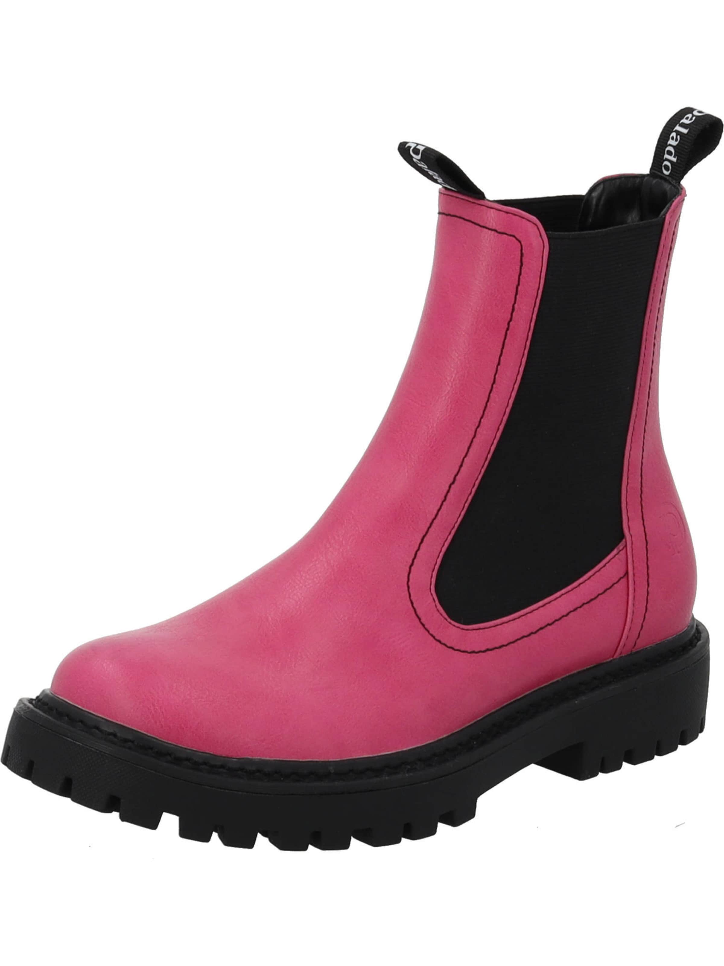 Palado Chelsea boots 'Dedej' in Roze: voorkant